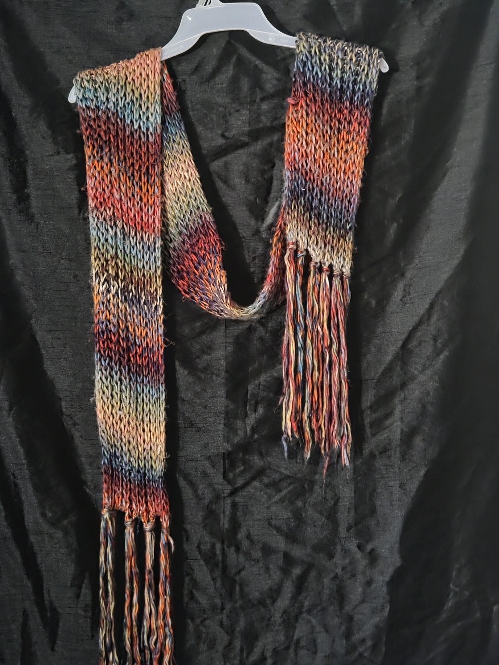 Multicolor Fringe Scarf
